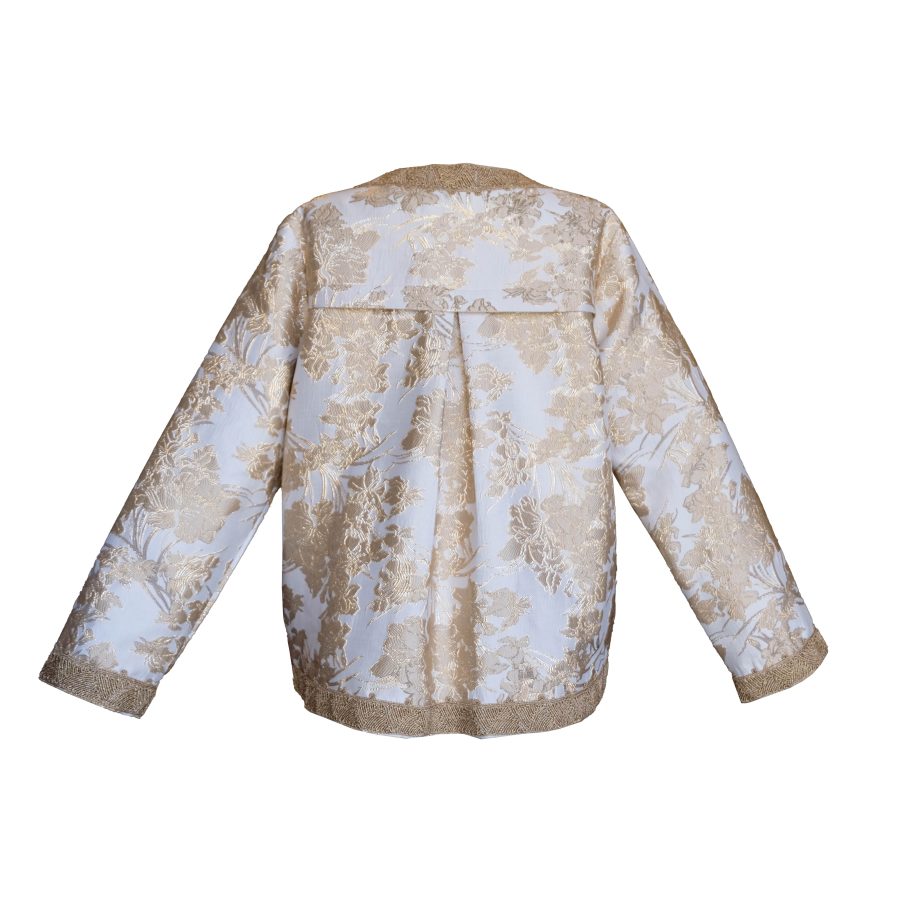 Jacket Carla - White Brocade - - Image 2