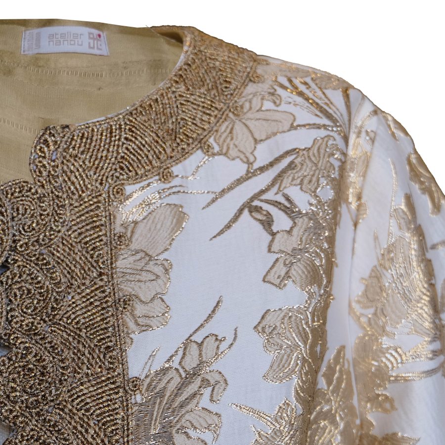Jacket Carla - White Brocade - - Image 3